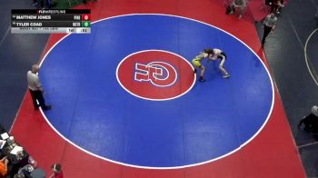 132 lbs Consi Of 16 #1 - Matthew Jones, Pine-Richland vs Tyler Coad, Notre Dame Green Pond