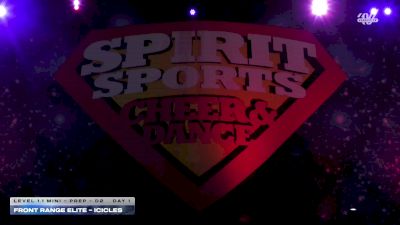 Front Range Elite - Icicles [2026 L1.1 Mini - PREP - D2 Day 1] 2026 Spirit Sports Colorado Springs Nationals