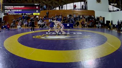 180 lbs 1st Place Match - Madison Sandquist, Sacred Heart vs Hazel Dahlquist, Elmira College