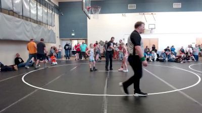 80 lbs Champ. Round 5 - Nevaeh Smith, Mountain Man Wrestling Club vs Sawyer Eldred, Grizzly Wrestling Club