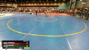 132 lbs Cons. Round 1 - Justin Baxter, Lakeland vs Jake Lawrence, Madras