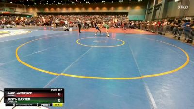 132 lbs Cons. Round 1 - Justin Baxter, Lakeland vs Jake Lawrence, Madras