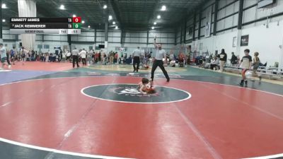 45 lbs Semifinal - Emmett James, East Carolina Wrestling Academ vs Jack Kemmerer, NOVA WC