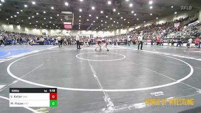 106 lbs Round Of 32 - Vanesss Keller, Oakridge Mat Club vs Malia Riojas, Victory Wrestling-Central WA