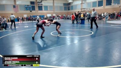 125lbs Cons. Round 2 - Olivia Kaiser, Yelm (Girls) vs Amarie Medina, Hillsboro (Girls)