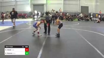 66 lbs Semifinal - Riley Wade, Timber Town Wrestling Academy vs Kyler Kooren, NexGen WC