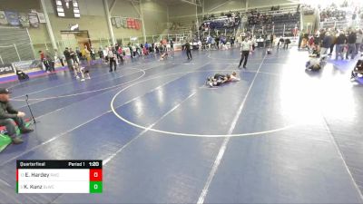 85 lbs Quarterfinal - Kace Kunz, Bear Lake Wrestling Club vs Everett Hardey, Roy Wrestling Club