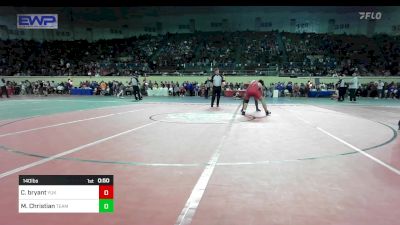 140 lbs Consi Of 32 #2 - Collin Bryant, Yukon vs Malcom Christian, Team Guthrie Wrestling