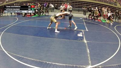 118 lbs 1st Place Match - Gage Southwick, Sanderson Wrestling Academy vs Atticus Salinas, Gold Rush Wrestling