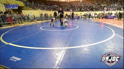 43 lbs Quarterfinal - Brady Wood, Husky Wrestling Club vs Vale Torres., Standfast