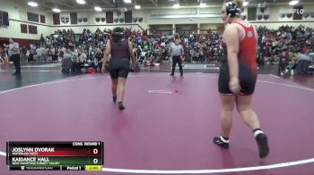 235 lbs Cons. Round 1 - Joslynn Dvorak, Waterloo West vs Kaidance Hall, New Hampton/Turkey Valley