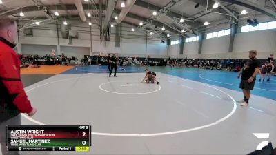 100 lbs 3rd Place Match - Samuel Martinez, Tribe Wrestling Club vs Austin Wright, Lake Travis Youth Association Wrestling Club