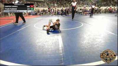 46 lbs Round Of 16 - Canton Cargill, Duncan Demon Wrestling vs Tyler Fleenor, Standfast