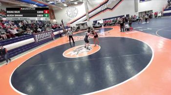 155 lbs Cons. Round 4 - Diana Naxi, Clinton vs Alicia Swank, Bloomington (H.S.)