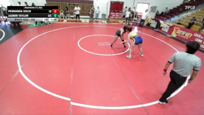 190 lbs Round 1 - Jazmin Taylor, Gahr High School vs Fernanda Solis, Pounders WC