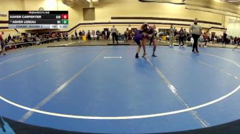 149 lbs Champ. Round 2 - Xavier Carpentier, Albion College vs Asher LeBeau, Wilmington College