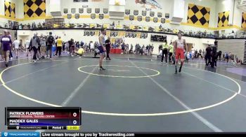 130 lbs Cons. Round 2 - Patrick Flowers, Warrior Regional Training Center vs Maddex Gales, Indiana