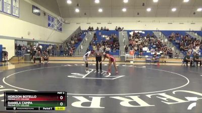 128 lbs Cons. Round 3 - Horizon Botello, Fresno City College vs Daniela Campa, Fresno City College