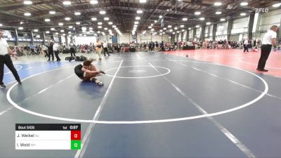 120 lbs Consi Of 16 #1 - Joseph Weikel, NJ vs Iven Wold, WY