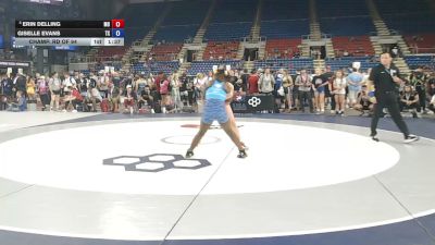 135 lbs Champ. Rd Of 64 - Erin Delling, Missouri vs Giselle Evans, Texas