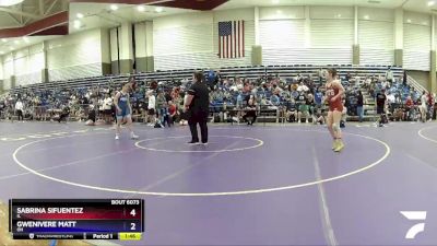 122 lbs Cons. Round 3 - Gabrielle Gartin, OH vs Taylor Parkhurst, TN