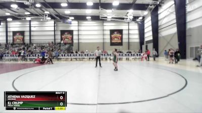 85-96 lbs Quarterfinal - Ej Crump, Mesa Verde vs Athena Vazquez, Salinas