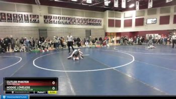52 lbs Cons. Semi - Hodge Loveless, Payson Lion Wrestling Club vs Cutler Phister, Team Prestige
