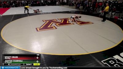 106 lbs Cons. Round 2 - Ashton Charmoli, St. Francis vs Wyatt Cruze, Willmar