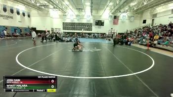 157 lbs Placement (4 Team) - Wyatt Malara, Thompson Valley vs Josh Sain, Rock Springs