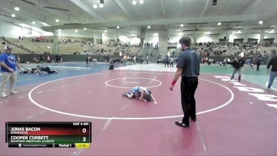 60 lbs Semifinal - Jonas Bacon, Grindhouse vs Cooper Corbett, Rountree Wrestling Academy