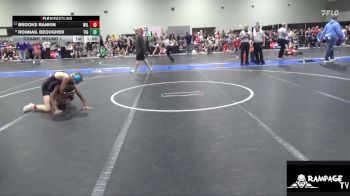 100 lbs Champ. Round 1 - Brooks Rankin, Wildcat vs Ronnail Beougher, Tiger