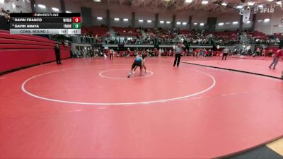 132 lbs Cons. Round 3 - Davin Franco, Wolfforth Frenship vs Gavin Anaya, Franklin