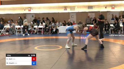 53 kg Consolation - Hannah Jordan Hall, USA vs Mateah Ann Roehl, USA