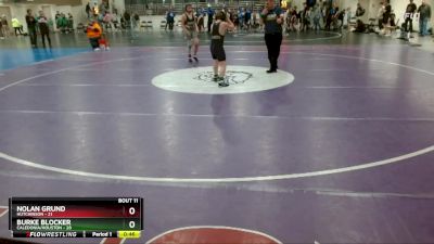 115 lbs Finals (8 Team) - Nolan Grund, Hutchinson vs Burke Blocker, Caledonia/Houston