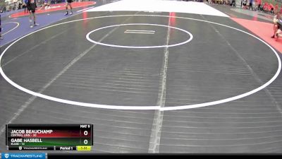 162 lbs Round 3 (4 Team) - Jacob Beauchamp, Central Linn vs Gabe Hasbell, Elgin