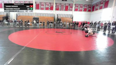 120 lbs Round Of 16 - Isaiah Burgos, Chelmsford vs Brayden Pouliot, Beverly