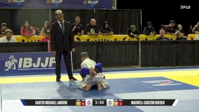 Maxwell Carlton Roeser vs Carter Michael Lawson 2026 Pan Kids Jiu-Jitsu IBJJF Championship