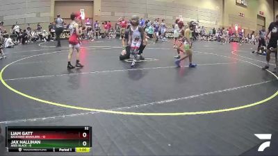 46 lbs Semis & 1st Wrestleback (8 Team) - Liam Gatt, Backyard Brawlers vs Jax Hallihan, Ares Black