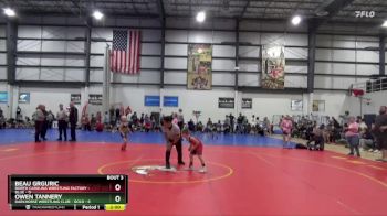 50 lbs Round 2 (4 Team) - Owen Tannery, DARKHORSE WRESTLING CLUB - GOLD vs Beau Grguric, NORTH CAROLINA WRESTLING FACTORY - BLUE