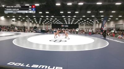 115 lbs Semis - Adalyne Montiel, Ascend Wrestling Academy vs Isabel Kaplan, Central Indiana Academy Of Wrestling