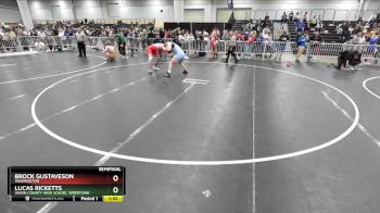 175 lbs Semifinal - Brock Gustaveson, Washington vs Lucas Ricketts, Union County High School Wrestling
