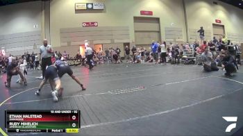 92 lbs Quarterfinal - Rudy Mihelich, American Gladiators vs Ethan Halstead, Darkhorse