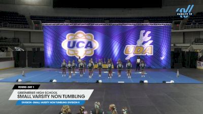 Greenbrier High School - Small Varsity Non Tumbling [2024 Small Varsity Non Tumbling Division II Day 1] 2024 UCA Space Center Regional