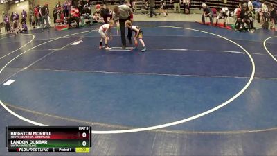 39 lbs 5th Place Match - Brigston Morrill, South Sevier Jr. Wrestling vs Landon Dunbar, Uintah Wrestling