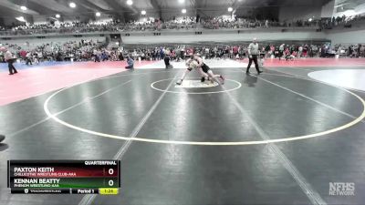 120 lbs Quarterfinal - Paxton Keith, Chillicothe Wrestling Club-AAA vs Kennan Beatty, Phenom Wrestling-AAA