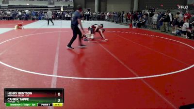 120 lbs 1st Place Match - Henry Bentson, Redwood Valley vs Camrik Tappe, Staples