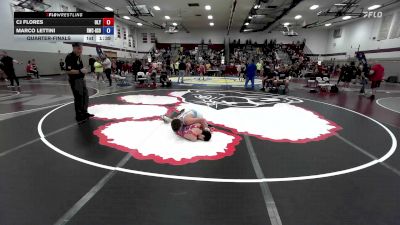 106 lbs Quarterfinal - CJ Flores, Olympic vs Marco Lettini, Ruthless WC