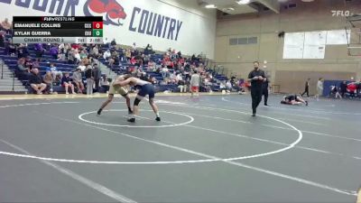 174 lbs Champ. Round 2 - Kylan Guerra, Eastern Oregon University (OR) vs Emanuele Collins, Clackamas Community College