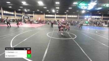 157 lbs Round Of 32 - Trey Clarkson, Clarkson Club vs Bradley Espinoza, Silverback WC