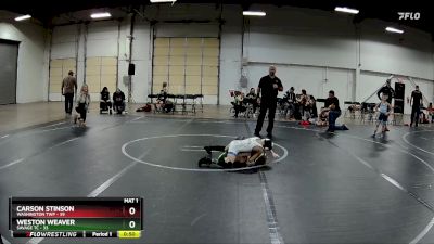 52-56 lbs Champ. Round 1 - Carson Stinson, Washington Twp vs Weston Weaver, Savage TC